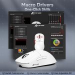 SOURIS ATTACK SHARK X3 WIRELESS BT5.4+2.4G+WIRED 49G WHITE – Image 2