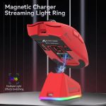 SOURIS ATTACK SHARK X11 WIRED+2.4G+BT / CHARGING DOCK RED – Image 4