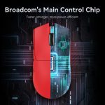 SOURIS ATTACK SHARK X11 WIRED+2.4G+BT / CHARGING DOCK RED – Image 2