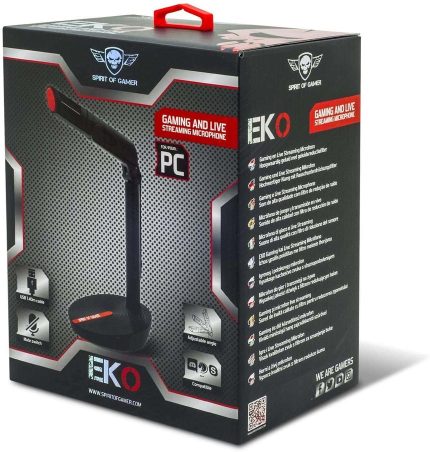MICROPHONE SPIRITE OF GAMER EK0 AVEC PIED