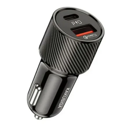 CHARGEUR AUTO KAKUSIGA KSC-677 USB + TYPE C 38W